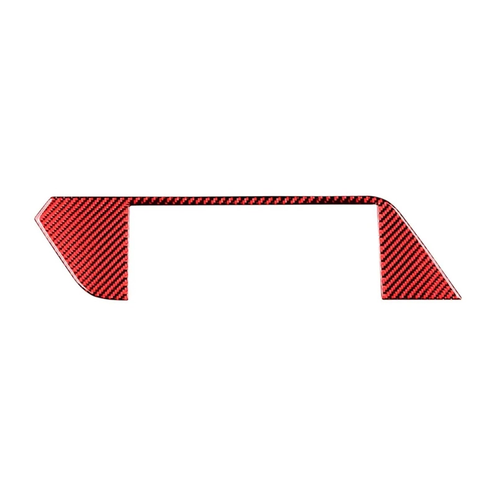 Panel Abdeckung Trim Für Z4 Serie G28 G29 2019-2023 Carbon Fiber Zubehör Auto Zentrale Steuerung Navigation Panel Trim Abdeckung Rahmen Aufkleber Panel Dekoration Trim(Rot) von HYQHYX