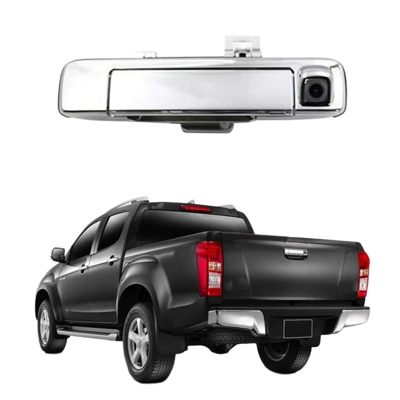 Rückfahrkamera Kabellos AHD 1080P NTSC Pickup LKW Heckklappe Griff Reverse Kamera wasserdichte Nachtsicht Backup Kamera Für Isuzu Für D-max 2012-2018 Nachtsicht Rückfahrkamera(AHD720P - AHD1080P) von HYQHYX