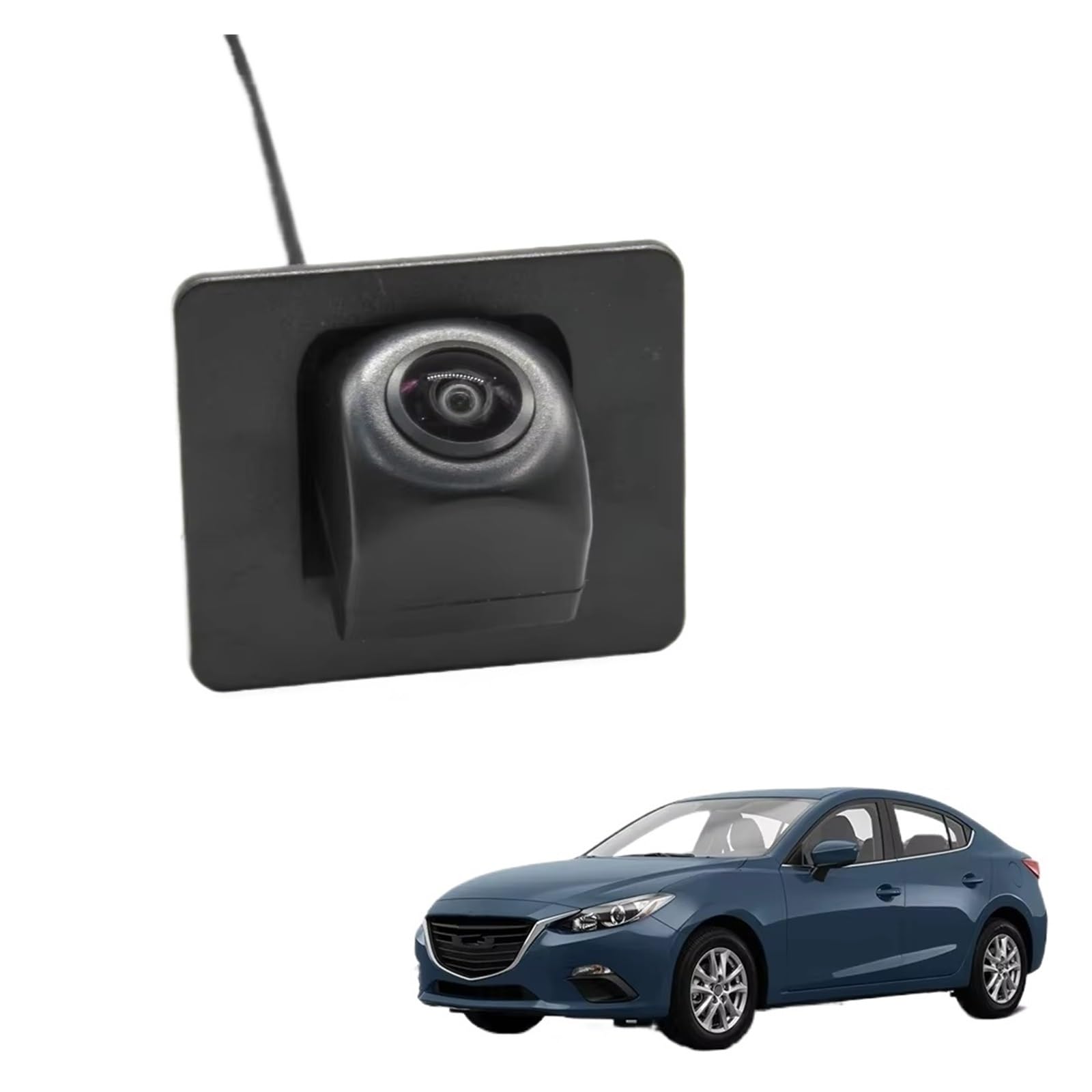 Rückfahrkamera Kabellos Auto Parkplatz Zubehör HD 1280 * 720 Fisheye Rückansicht Kamera Für Mazda 3 Für Axela Limousine 2013 2014 2015 2016 2017 2018 Nachtsicht Rückfahrkamera(Camera with 4.3 LCD) von HYQHYX