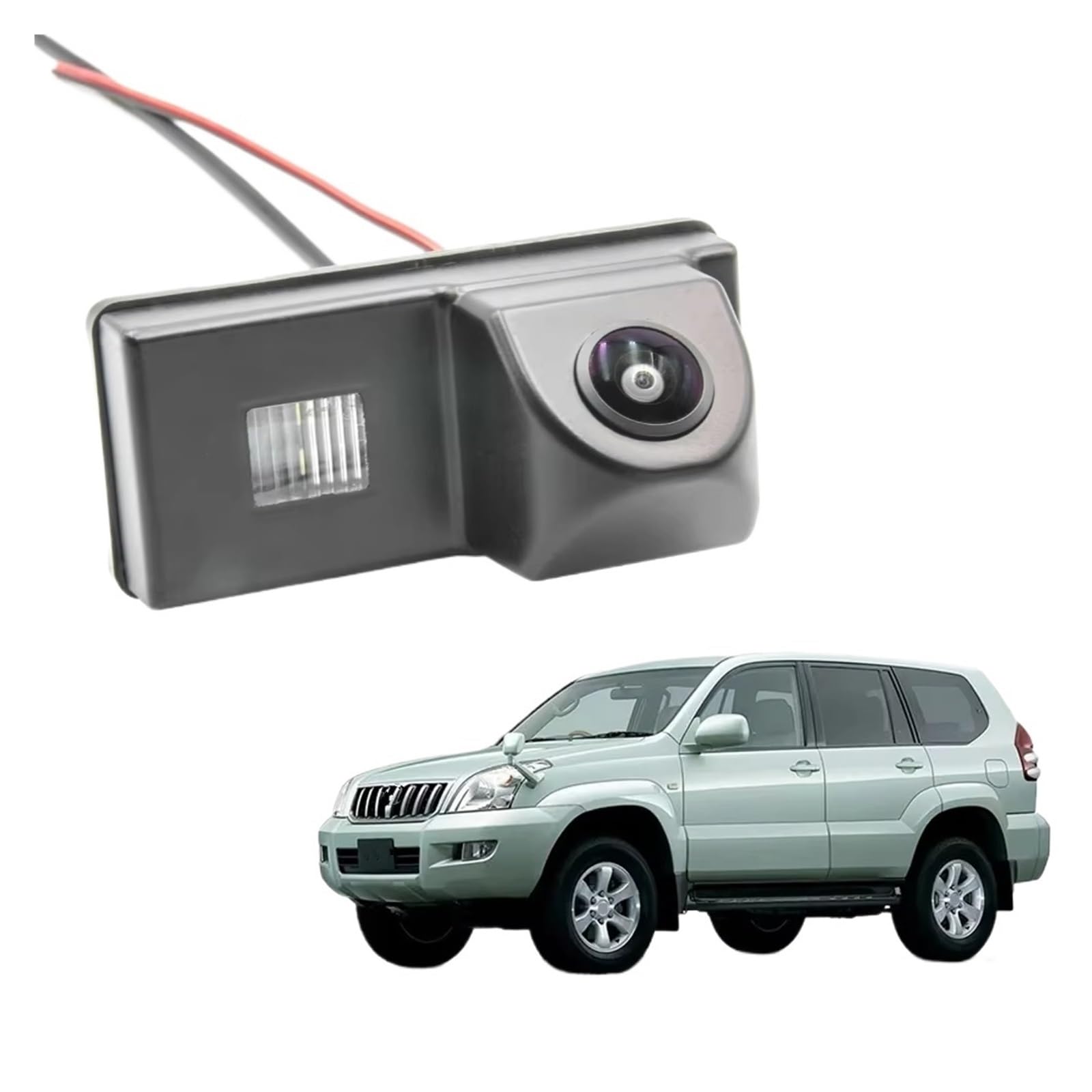 Rückfahrkamera Kabellos CCD HD AHD Fisheye Rückansicht Kamera Auto Backup-Monitor Für Toyota Für Land Für Cruiser Für Prado 120 2002 2003 2004 2005 2006 2007 2008 2009 Nachtsicht Rückfahrkamera(A120 C von HYQHYX