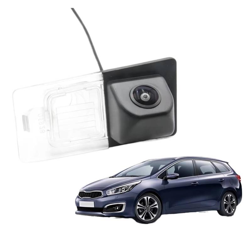 Rückfahrkamera Kabellos CCD HD AHD Fisheye Rückansicht Kamera Auto Backup Reverse Parkplatz Monitor Für Kia Für Ceed SW JD 2012-2014 2015 2016 2017 2018 5-tür Station Wagon Nachtsicht Rückfahrkamera(A von HYQHYX