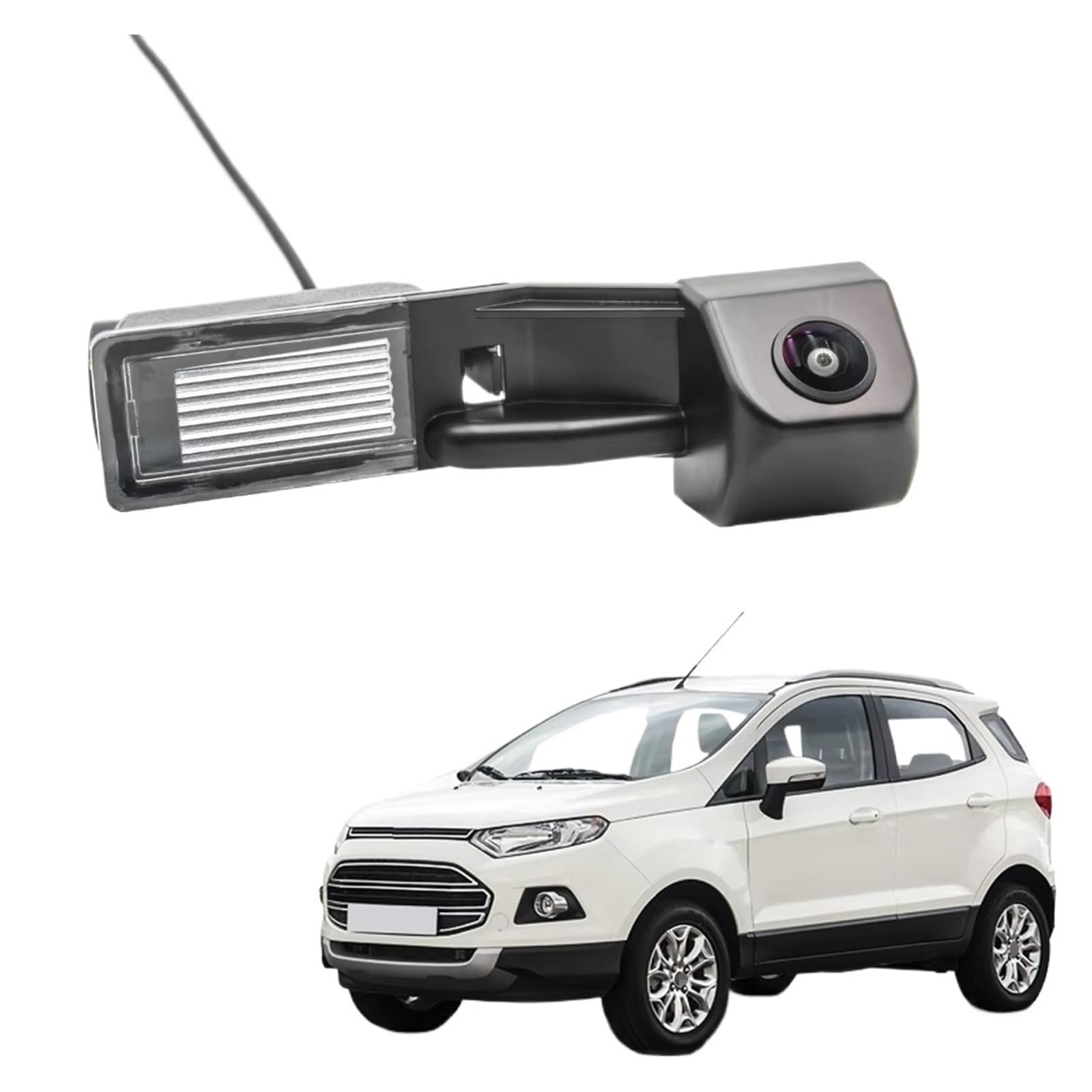 Rückfahrkamera Kabellos CCD HD AHD Fisheye Rückansicht Kamera Auto Reverse Backup-Monitor Nachtsicht Für Ford Für EcoSport 2013 2014 2015 2016 2017 2018 2019 Nachtsicht Rückfahrkamera(D170 AHD 720P) von HYQHYX