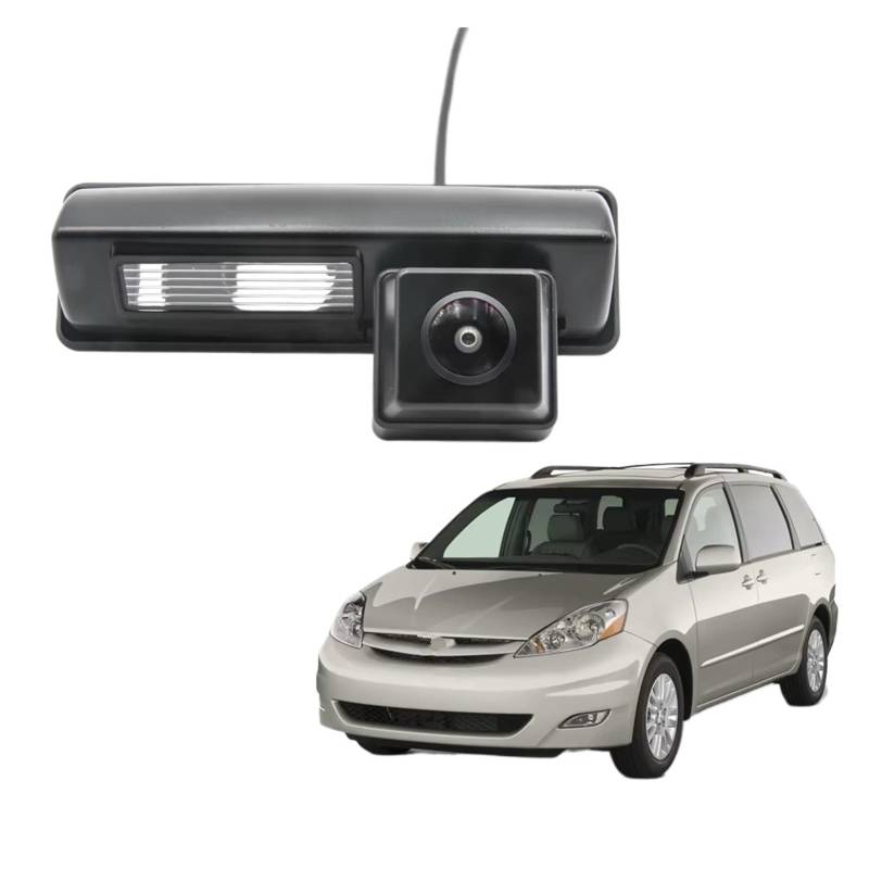 Rückfahrkamera Kabellos CCD HD AHD Fisheye Rückansicht Kamera Auto Reverse Parkplatz Monitor Für Toyota Für Sienna II 2003 2004 2005 2006 2007 2008 2009 2010 Nachtsicht Rückfahrkamera(C135 AHD 720P) von HYQHYX