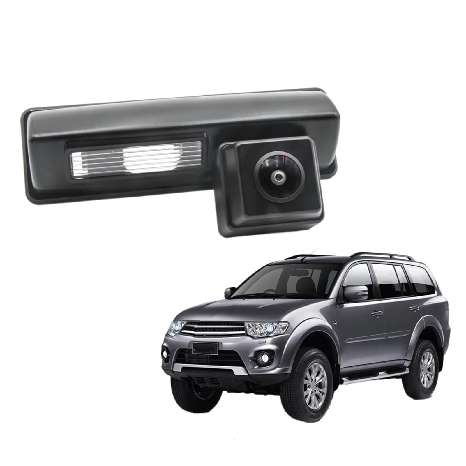 Rückfahrkamera Kabellos CCD HD AHD Fisheye Rückansicht Kamera Auto Reverse Parkplatz Monitor Nachtsicht Für Mitsubishi Für Pajero Sport MK2 MK3 2008-2018 Nachtsicht Rückfahrkamera(C135 AHD 720P) von HYQHYX