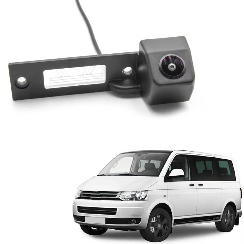 Rückfahrkamera Kabellos CCD HD AHD Fisheye Rückansicht Kamera Für VW T5 Für Transporter Für Caravelle Für Multivan 2003~2015 Auto Reverse Parkplatz Monitor Nachtsicht Rückfahrkamera(A120 CVBS 680x48 von HYQHYX