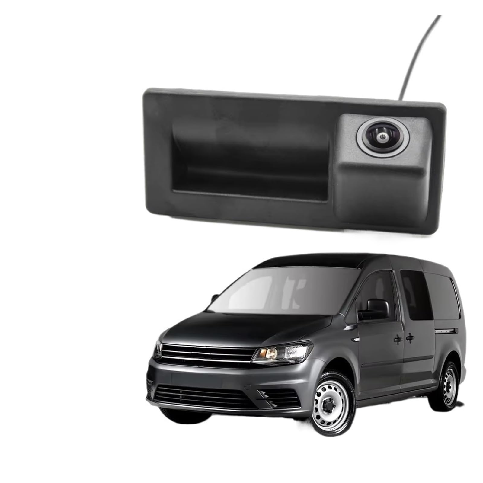 Rückfahrkamera Kabellos CCD HD AHD Stamm Griff Rückansicht Kamera Für VW Für Caddy 2015 2016 2017 2018 2019 Auto Backup Reverse Parkplatz Monitor Nachtsicht Rückfahrkamera(C135 AHD 720P) von HYQHYX