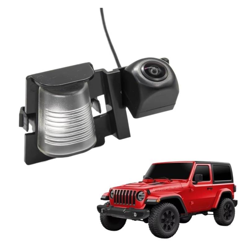 Rückfahrkamera Kabellos HD 1280*720 Fisheye Rückansicht Kamera Auto Fahrzeug Reverse Parkplatz Zubehör Für Jeep Für Wrangler JK 2006-2011 2012 2013 2014 2015 2016 2017 2018 Nachtsicht Rückfahrkamera(C von HYQHYX