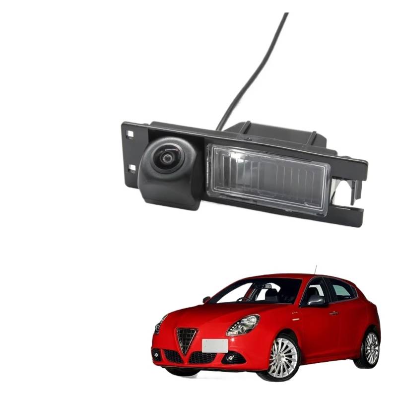 Rückfahrkamera Kabellos HD 1280*720 Fisheye Rückansicht Kamera Parkplatz Zubehör Für Alfa Für Romeo Für Giulietta 940 2010-2018 Für Alfa Für Romeo GT 2003-2018 Nachtsicht Rückfahrkamera(Camera With Wi von HYQHYX