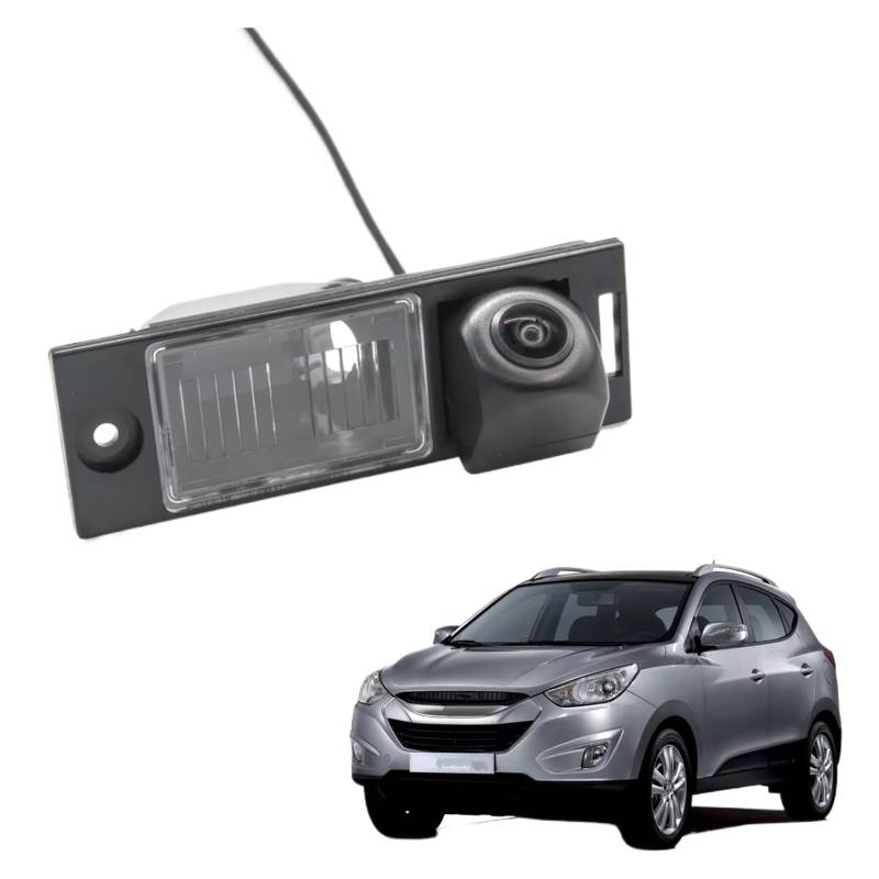 Rückfahrkamera Kabellos HD 1280 * 720 Fisheye Rückansicht Kamera Auto Parkplatz Zubehör Für Hyundai Für Tucson LM 2010 2011 2012 2013 2014 2015 Nachtsicht Rückfahrkamera(Camera with 4.3 LCD) von HYQHYX