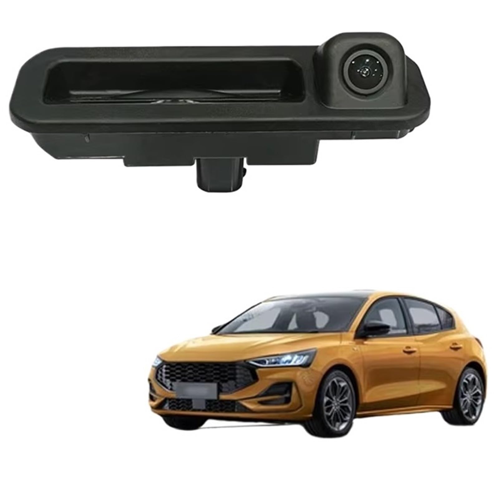 Rückfahrkamera Kabellos Spezielle Auto Rückansicht Kamera Für Ford Für Focus 2 3 2012 2013 Für Focus Für Mondeo 3 Stamm Griff Kamera HD Nachtsicht Wasserdicht Nachtsicht Rückfahrkamera(Fixed Ruler Lin von HYQHYX