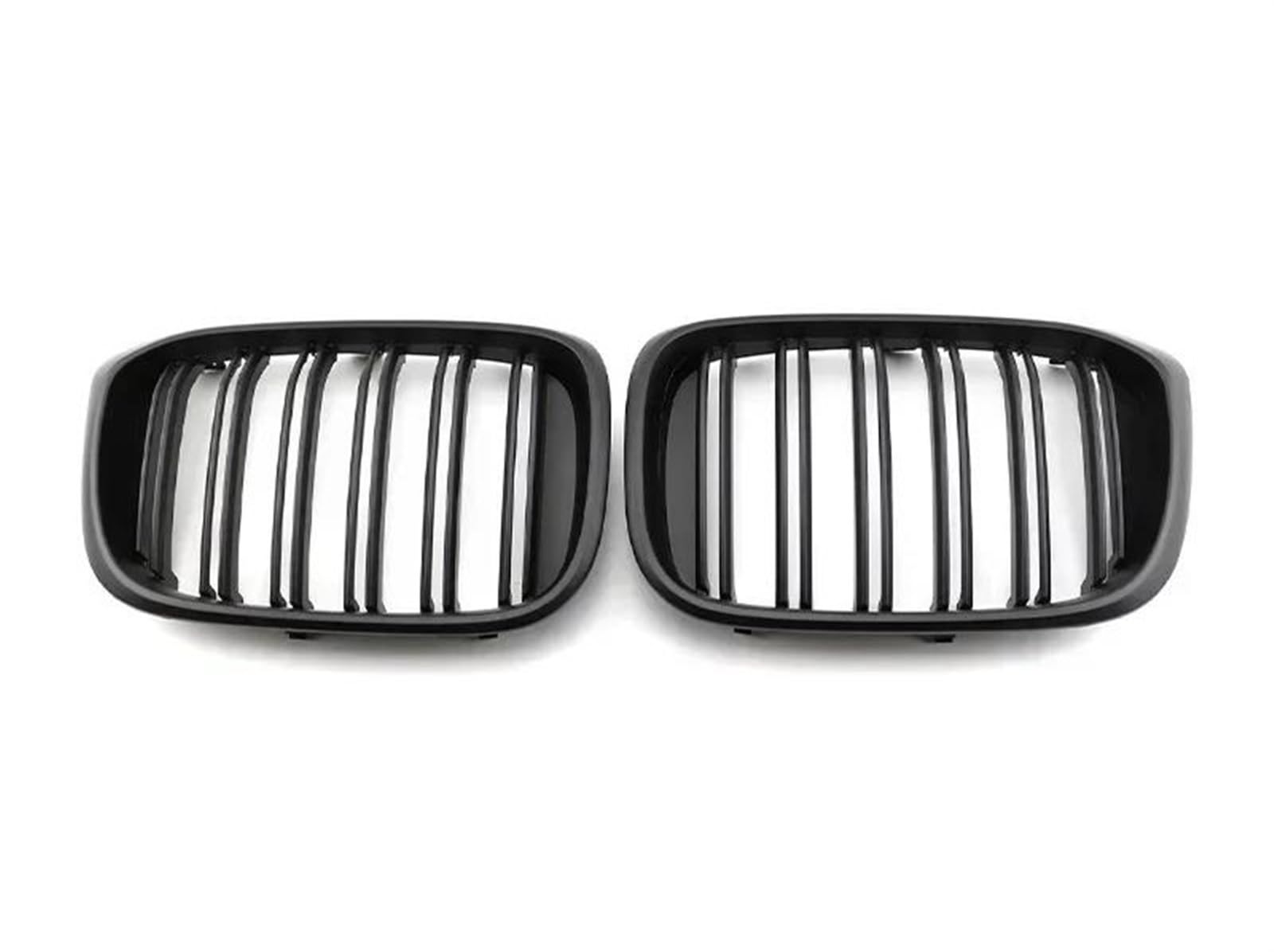 Vorne Kapuze Kühlergrill Auto-Frontstoßstangengitter, Einzel- Und Doppellinie, Schwarz Glänzend, Carbon-Renngitter, Auto-Styling Für X3 G01 G08 Für X4 G02 2019 2020 2021 Auto Luftgitter(Dual Matte Bla von HYQHYX