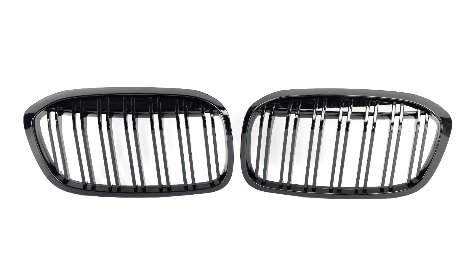 Vorne Kapuze Kühlergrill Für 2 Serie F45 F46 2018 2019 2020 2021 2PCS Glanz Schwarz Front Niere Grill Grille Auto Luftgitter von HYQHYX