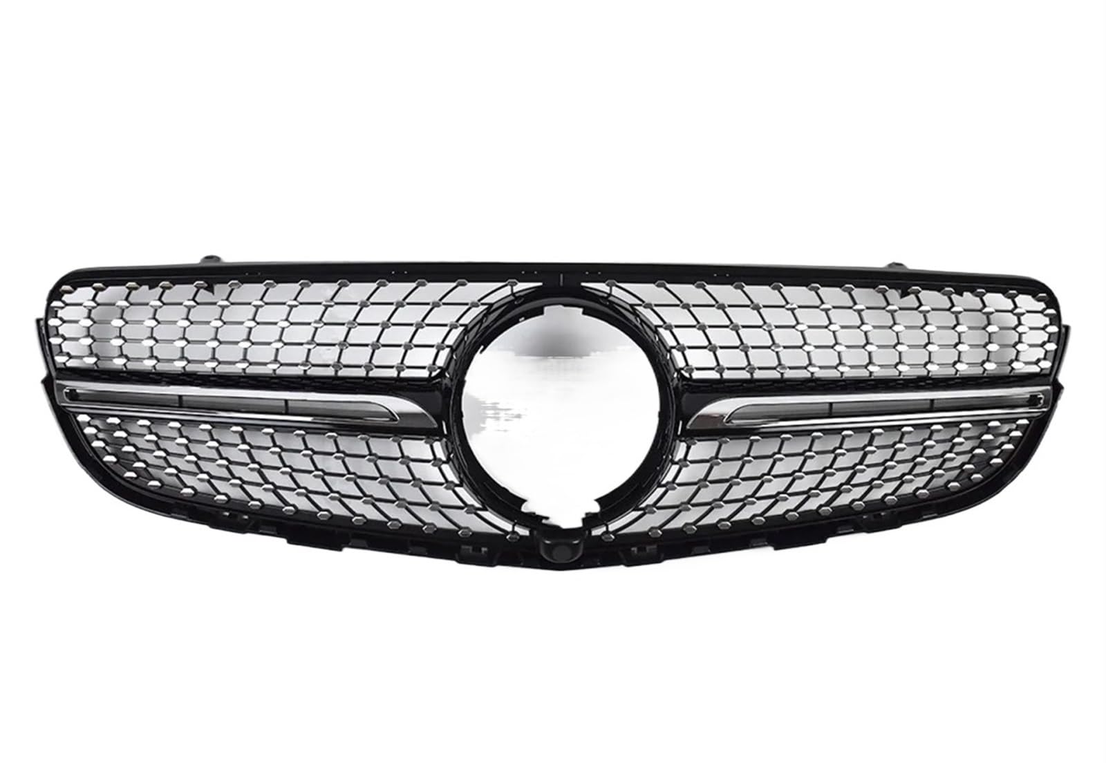 Vorne Kapuze Kühlergrill Für Benz Für GLC Coupe C253 X253 2015 2016 2017 2018 2019 2020 2021 2022 2023 Front Kühlergrill Einlass Gitter Grill Trim Mittleren Mesh Auto Luftgitter(15-19 Diamond Black) von HYQHYX