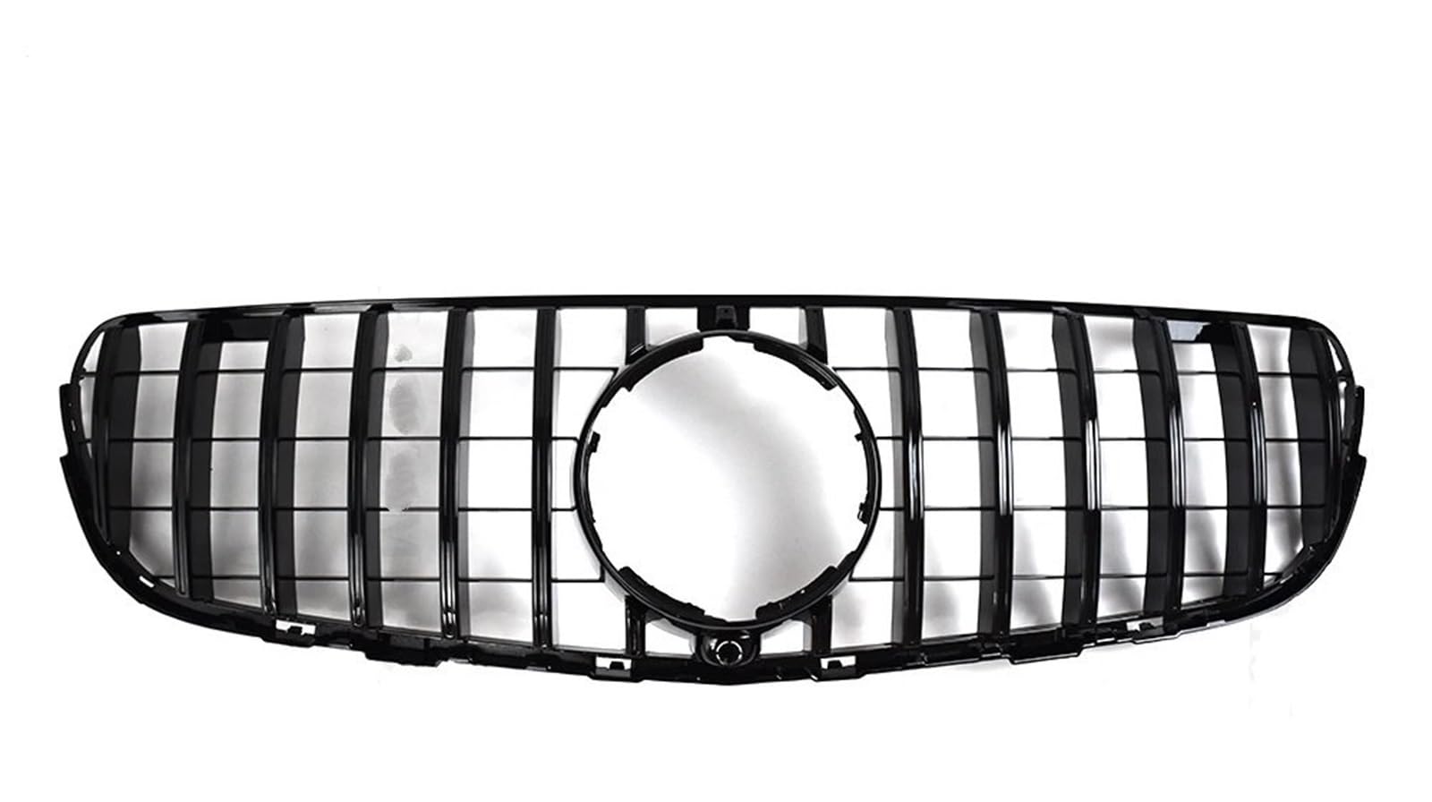 Vorne Kapuze Kühlergrill Für Benz Für GLC X253 200 220 260 300 350 2015 2016 2017 2018 Diamant Front Stoßstange Grille Grill Mesh Tuning Auto Luftgitter(Type A Black) von HYQHYX