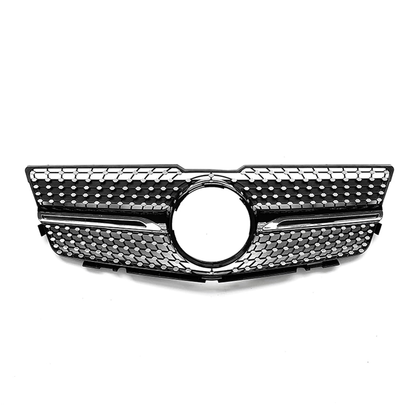 Vorne Kapuze Kühlergrill Für Benz Für GLK-Klasse X204 2008 2009 2010 2011 2012 GLK220 GLK250 GLK280 GLK300 GLK350 GLK400 Grill Kühlergrill Oberen Stoßfänger Haube Mesh Auto Luftgitter(Schwarz) von HYQHYX