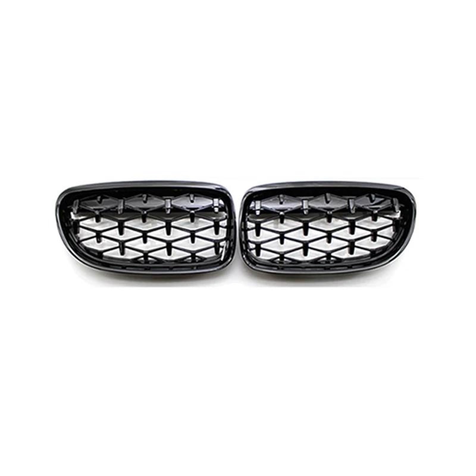 Vorne Kapuze Kühlergrill Für E90 E91 318i 320i 325i 328i 2009 2010 2011 2012 Diamant Grills Auto Niere Kühlergrill Front Stoßstange Racing Grill Auto Luftgitter(Gloss Black) von HYQHYX