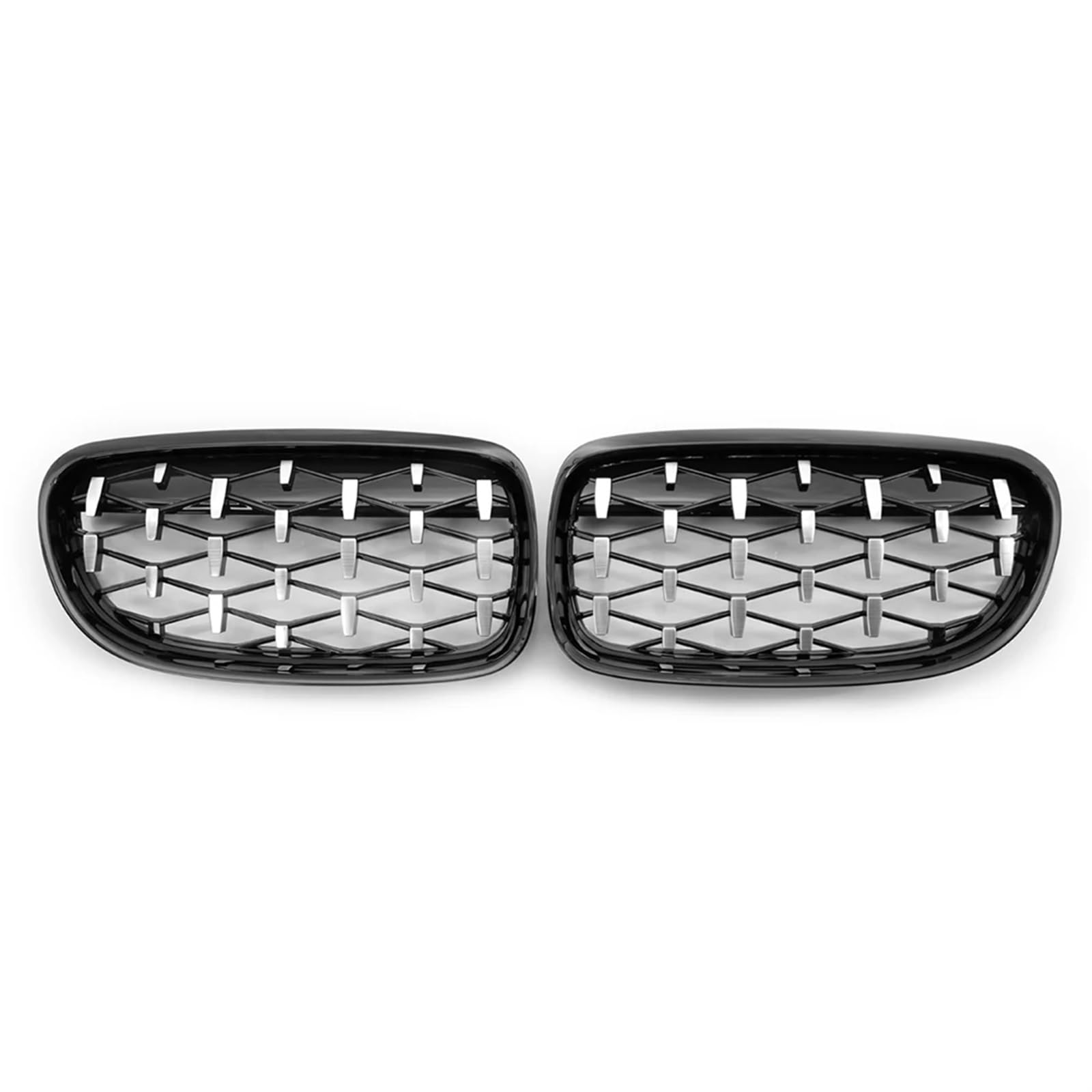 Vorne Kapuze Kühlergrill Für E90 E91 3er Facelift 2008 2009 2010 2011 2012 1 Paar Diamant-Nierengrill-Grill Ersatz verchromt schwarz Auto Luftgitter von HYQHYX