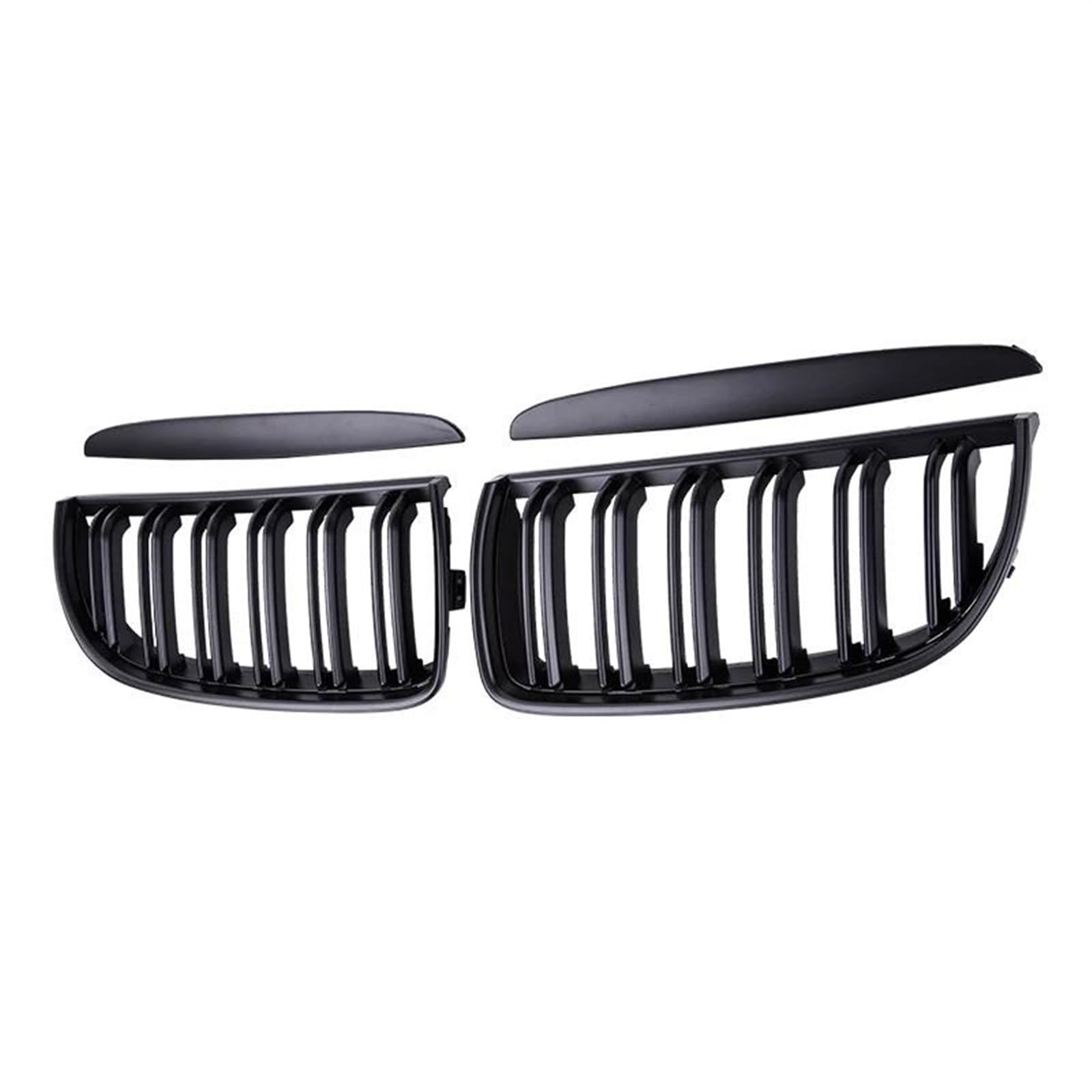 Vorne Kapuze Kühlergrill Für E90 E91 3er-Serie 323I 328I 335I 330I 325I 2005 2006 2007 2008 ABS-Kühlergrill Racing Grill Schwarz Glänzend Auto-Frontstoßstangengitter Auto Luftgitter(Matt-schwarz) von HYQHYX