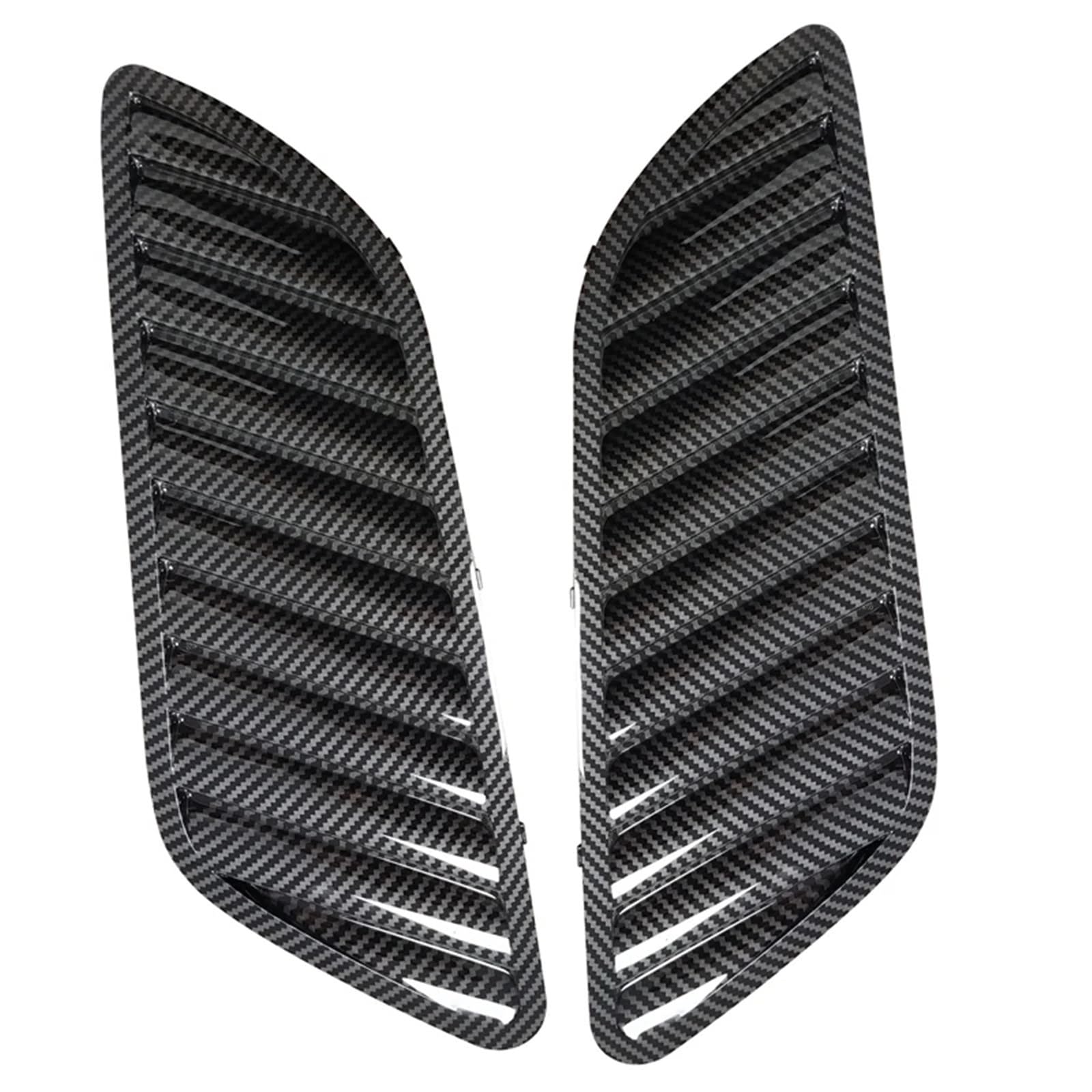 Vorne Kapuze Kühlergrill Für E90 E91 E92 F30 E46 2 Stücke Auto Front Grill Haube Abdeckung Motorhaube Grill Air Outlet Vent Abdeckung Trim Auto Luftgitter(Kohlefaser-Optik) von HYQHYX