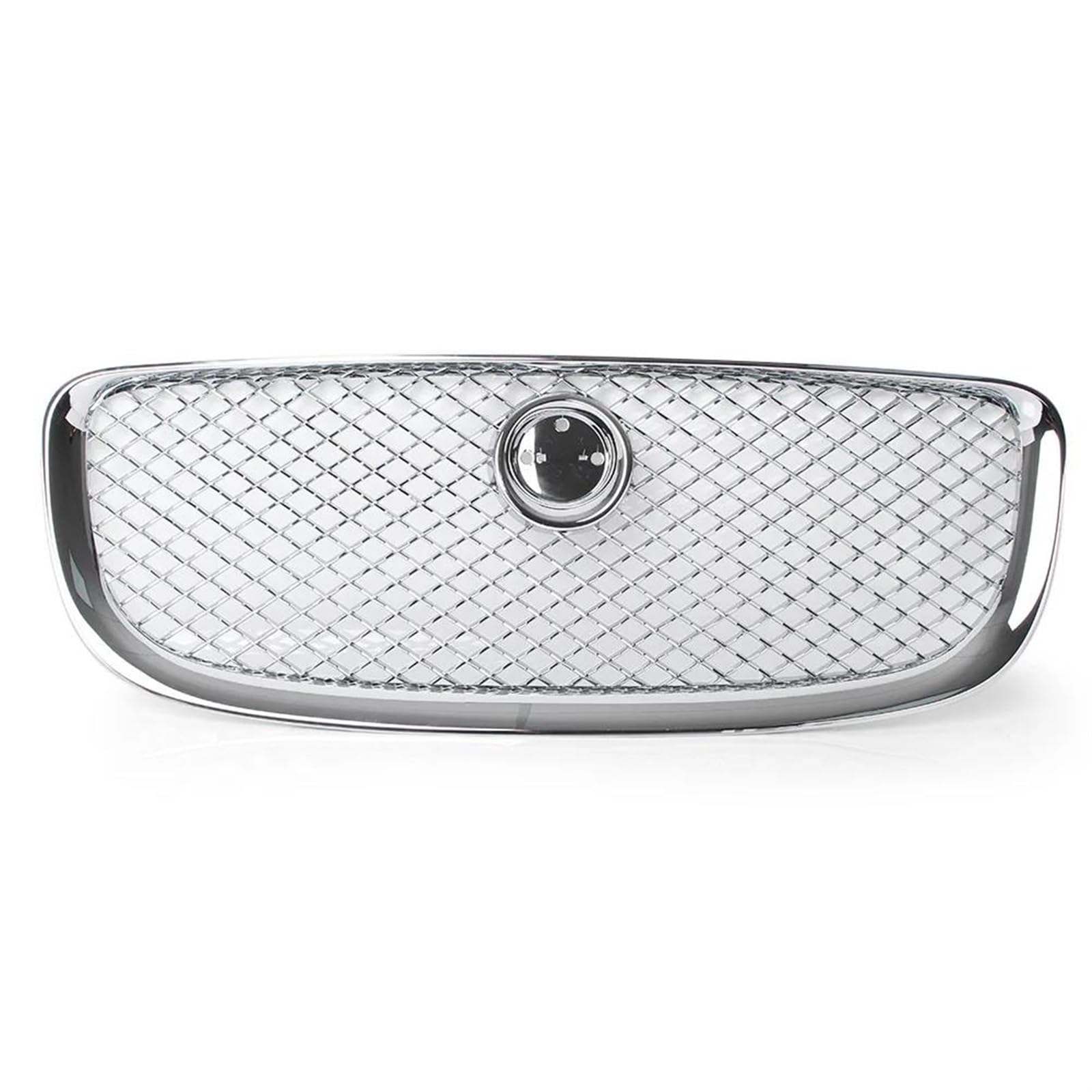 Vorne Kapuze Kühlergrill Für Jaguar Für XJ Für XJR X351 2010 2011 2012 2013 2014 2015 Auto Vorderen Stoßfänger Mesh Grille Oberen Racing Grill Auto Luftgitter(Silber) von HYQHYX