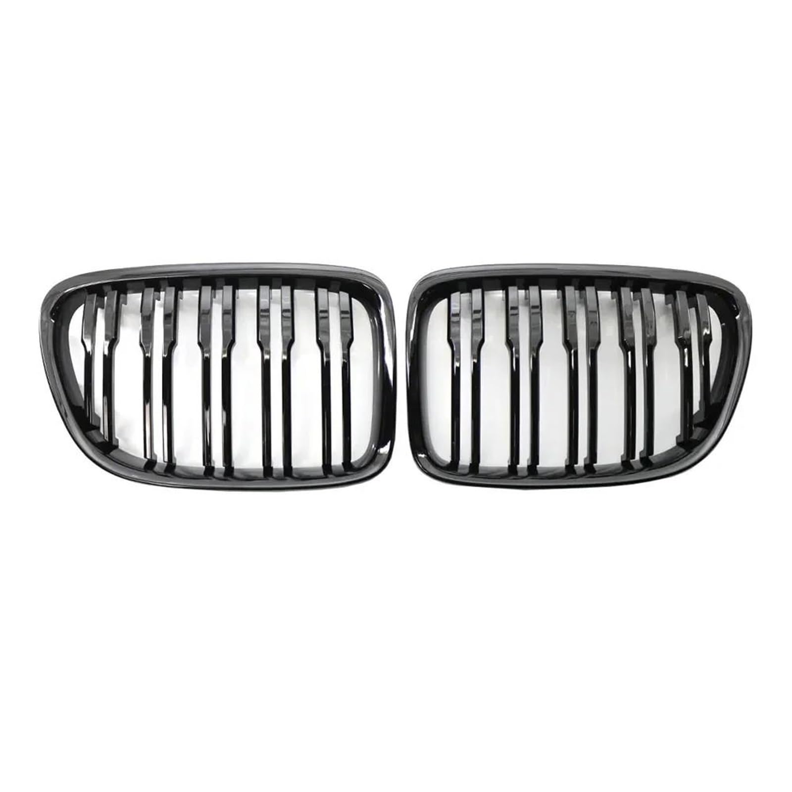 Vorne Kapuze Kühlergrill Für X1 E84 2009 2010 2011 2012 2013 2014 2015 SDrive 16i 18i 18d 20d 20i 28i 23d 25 Front Stoßstange Dual Lamellen Vorne Niere Grill Auto Luftgitter von HYQHYX