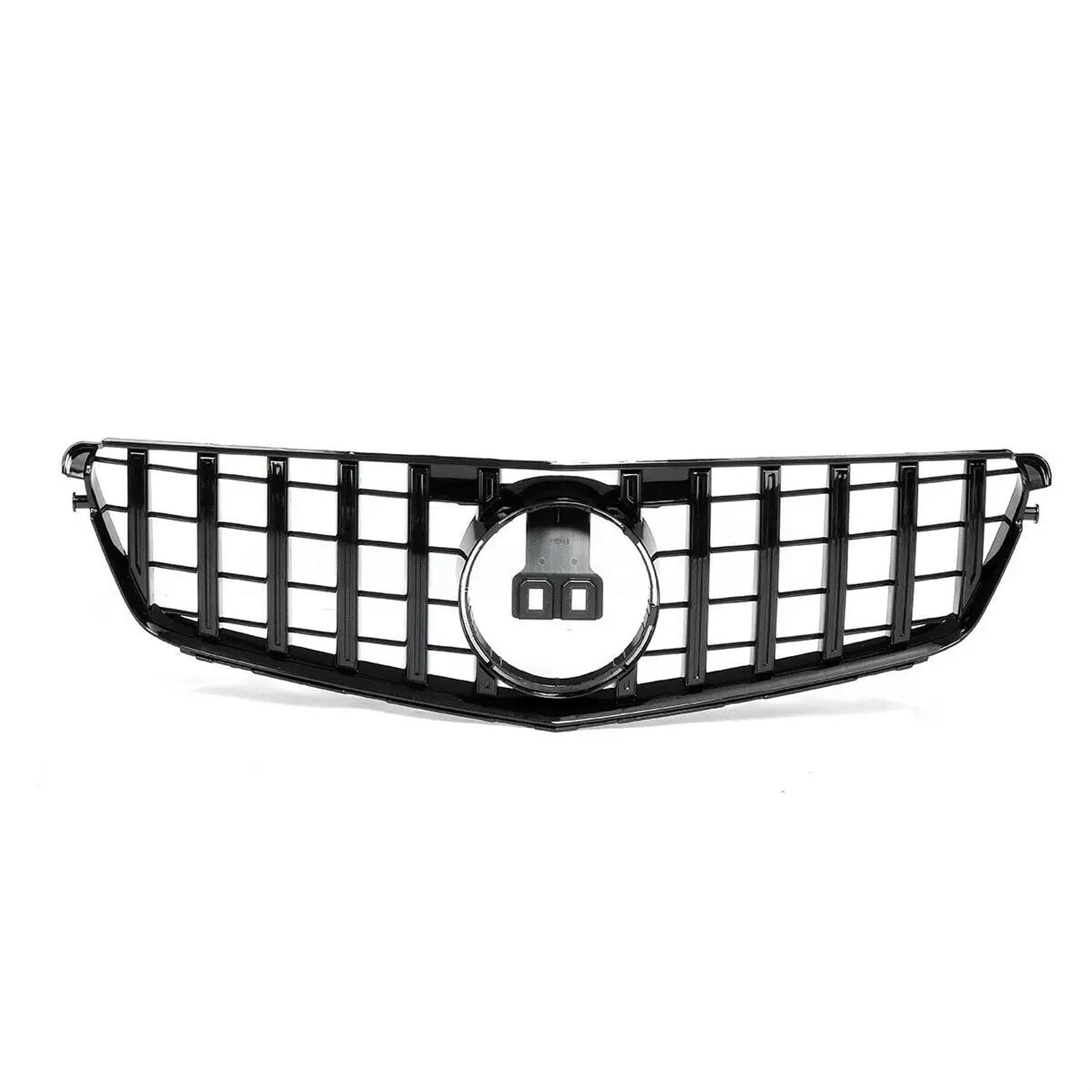 Vorne Kapuze Kühlergrill Grill Kühlergrill Auto Oberen Stoßfänger Haube Mesh Für Benz Für C-Klasse W204 2008 2009 2010 2011 2012 2013 2014 C180 C200 C250 C300 Auto Luftgitter(Schwarz) von HYQHYX