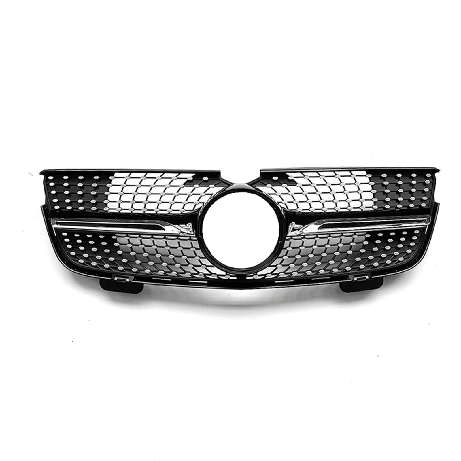 Vorne Kapuze Kühlergrill Kühlergrill Oberen Stoßfänger Haube Mesh Racing Grill Gitter Für Benz X164 Für GL-Klasse GL320 GL450 2007 2008 2009 Auto Luftgitter(Schwarz) von HYQHYX