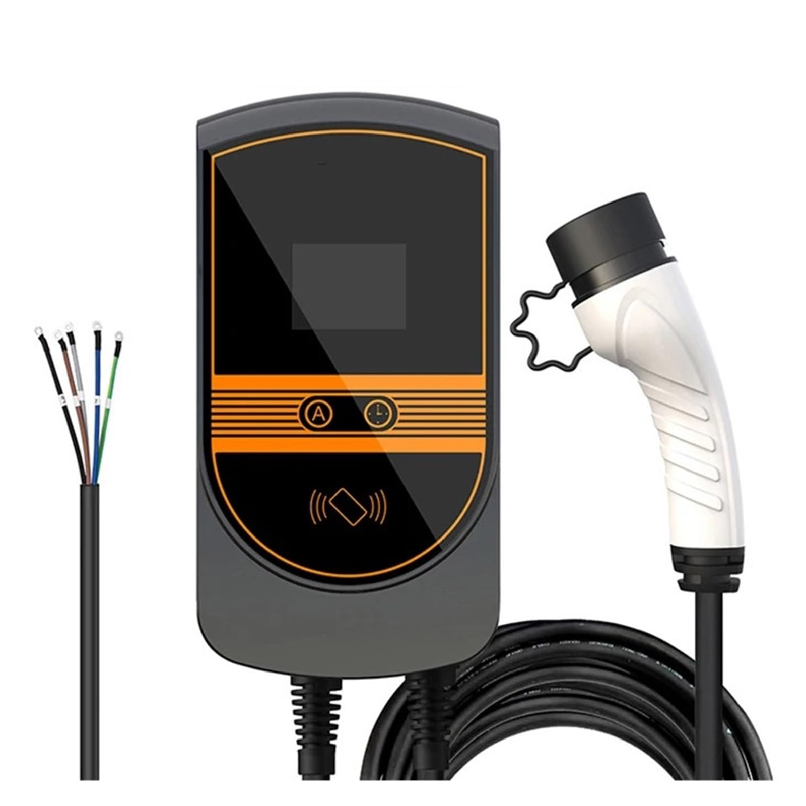 EV Ladekabel, EVSE Wallbox 7.6/11/22KW 32A Typ 2 Kabel EV Autoladegerät Wandmontage Ladestation für Elektrofahrzeuge Kabel APP Wifi Control Sichere Aufladung(16a 11kw 3 Phase) von HYQOUKLR