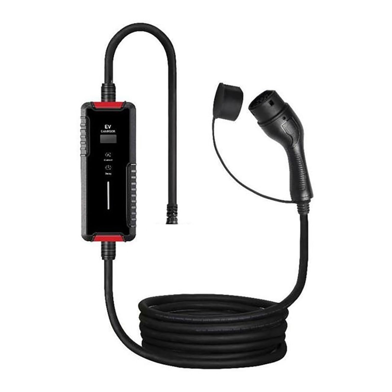 EV Ladekabel, Tragbare EV-Ladepistole Standard Typ 2 16A 3.5KW / 32A 7KW Autoladegerät mit LCD Dispaly Safe Charging (16a 3.5kw) von HYQOUKLR