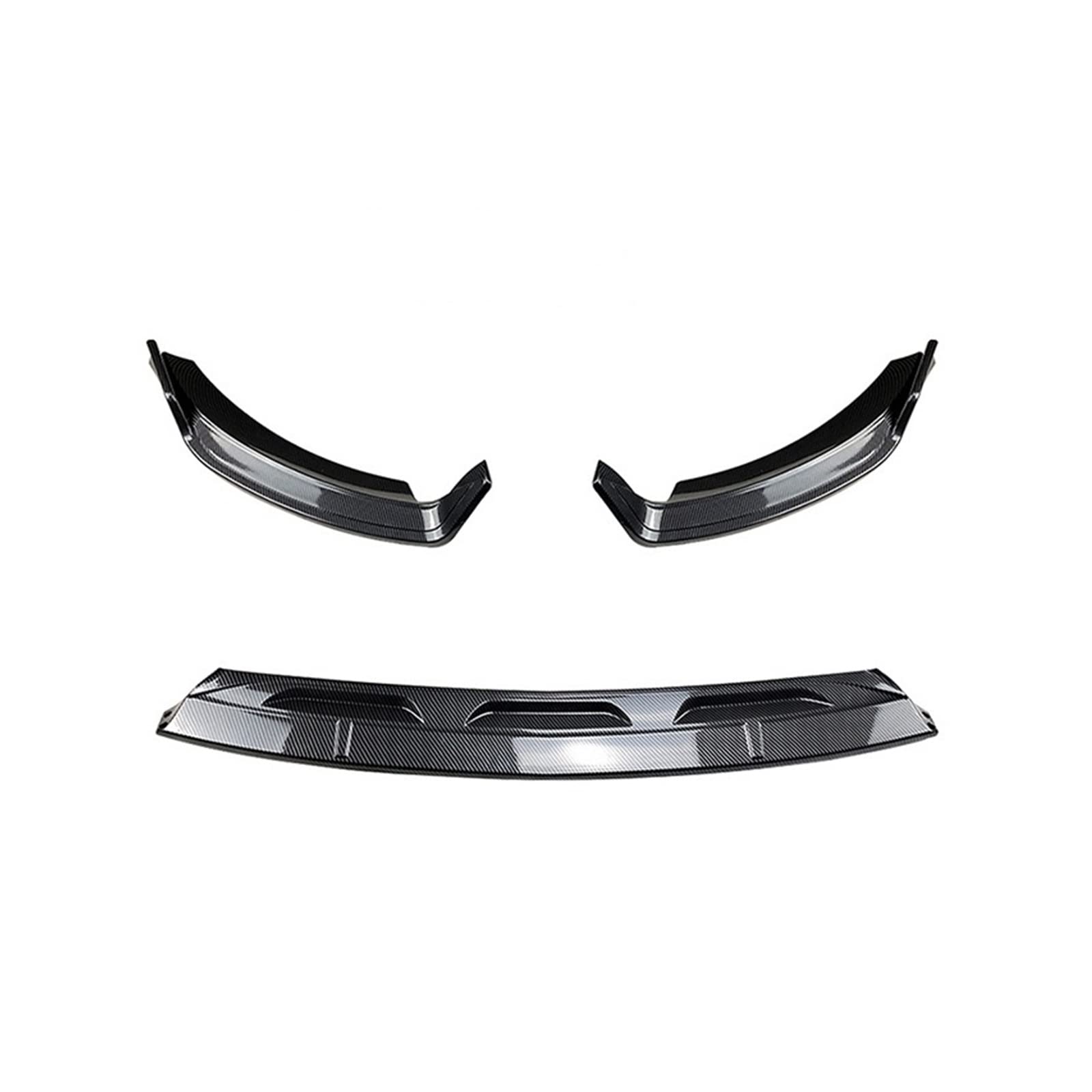 HYQOUKLR 3PCS Auto Front Stoßstange Splitter Lip Spoiler Diffusor Schutz Körper Kit Abdeckung Kompatibel for Mercedes Benz GLE Klasse W167 c167 2020 2021 2022(Carbon Fiber Look) von HYQOUKLR