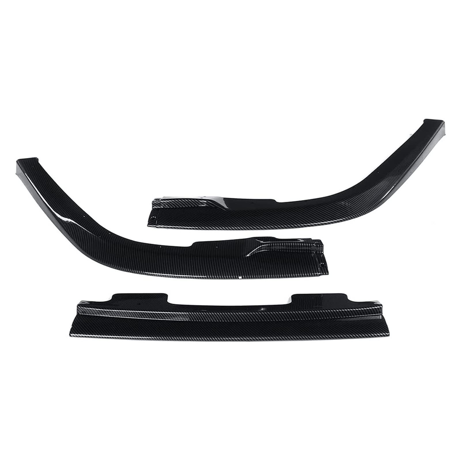 HYQOUKLR 3Pcs Auto Vorderen Stoßfänger Lip Body Kit Spoiler Splitter Deflektor Lippen Abdeckung Trim Kompatibel for Subaru Impreza WRX sti S204 2006-2007(Carbon Fiber Look) von HYQOUKLR