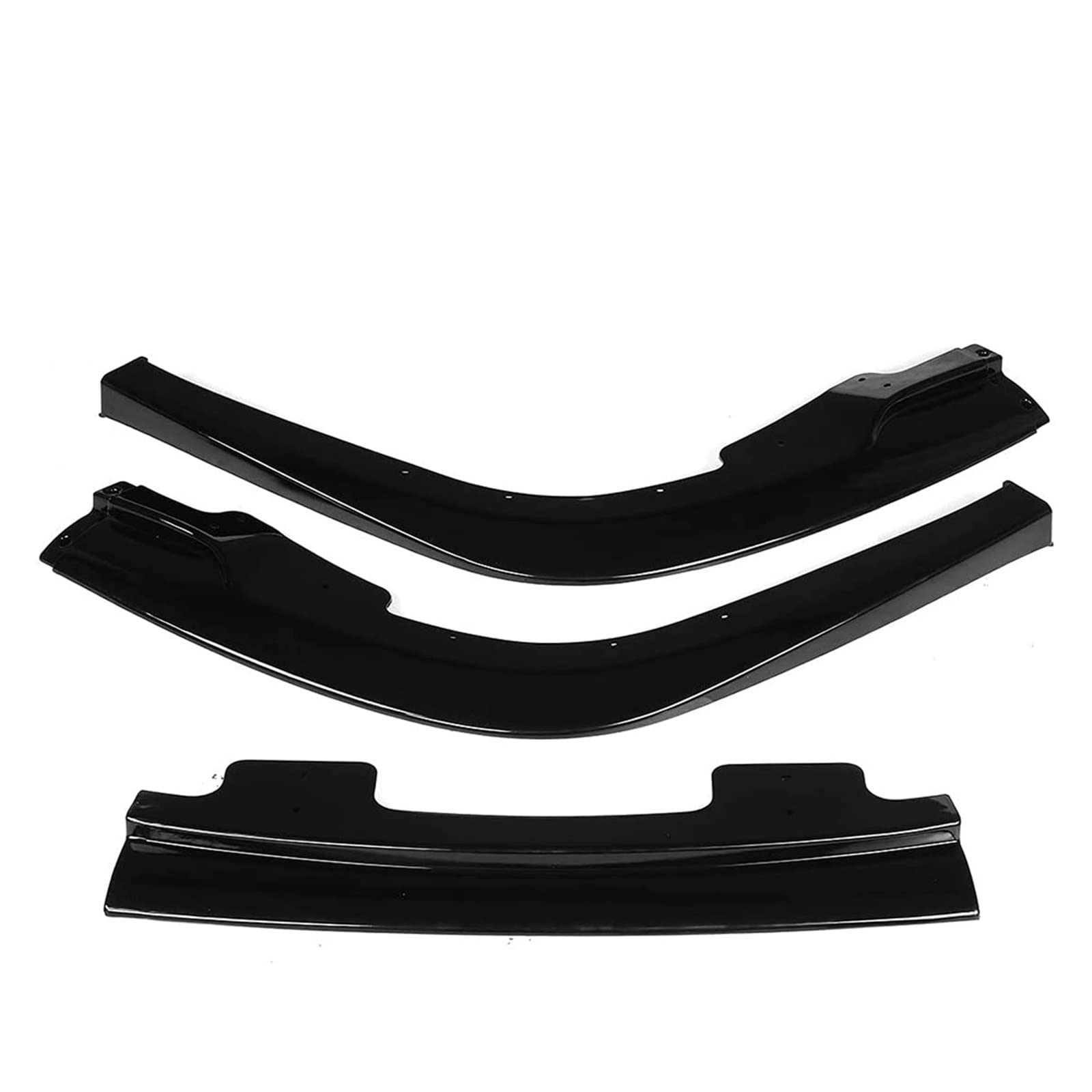 HYQOUKLR 3Pcs Auto Vorderen Stoßfänger Lip Body Kit Spoiler Splitter Deflektor Lippen Abdeckung Trim Kompatibel for Subaru Impreza WRX sti S204 2006-2007(Glossy Black) von HYQOUKLR