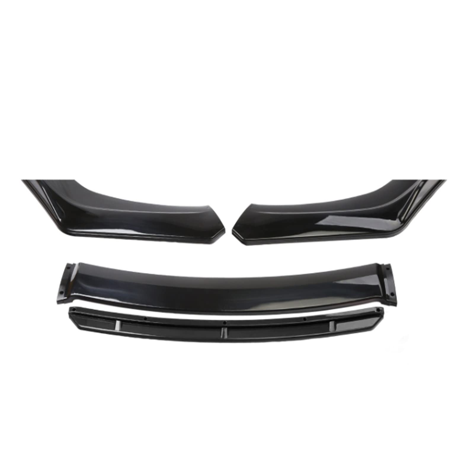 HYQOUKLR 4PCS Frontschürze Lip Kompatibel for VW Und Jetta MK6 Seite Spoiler Splitter Diffusor Körper Kit Abdeckung Guards Auto Zubehör(Silver) von HYQOUKLR