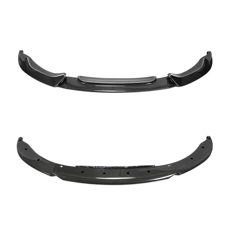 HYQOUKLR Auto-Frontstoßstangenlippe kompatibel for BMW F80 M3 F82 F83 M4 Limousine Coupe Cabrio 2014–2019, Kohlefaser-Frontstoßstangenlippe, Kinnschutz von HYQOUKLR