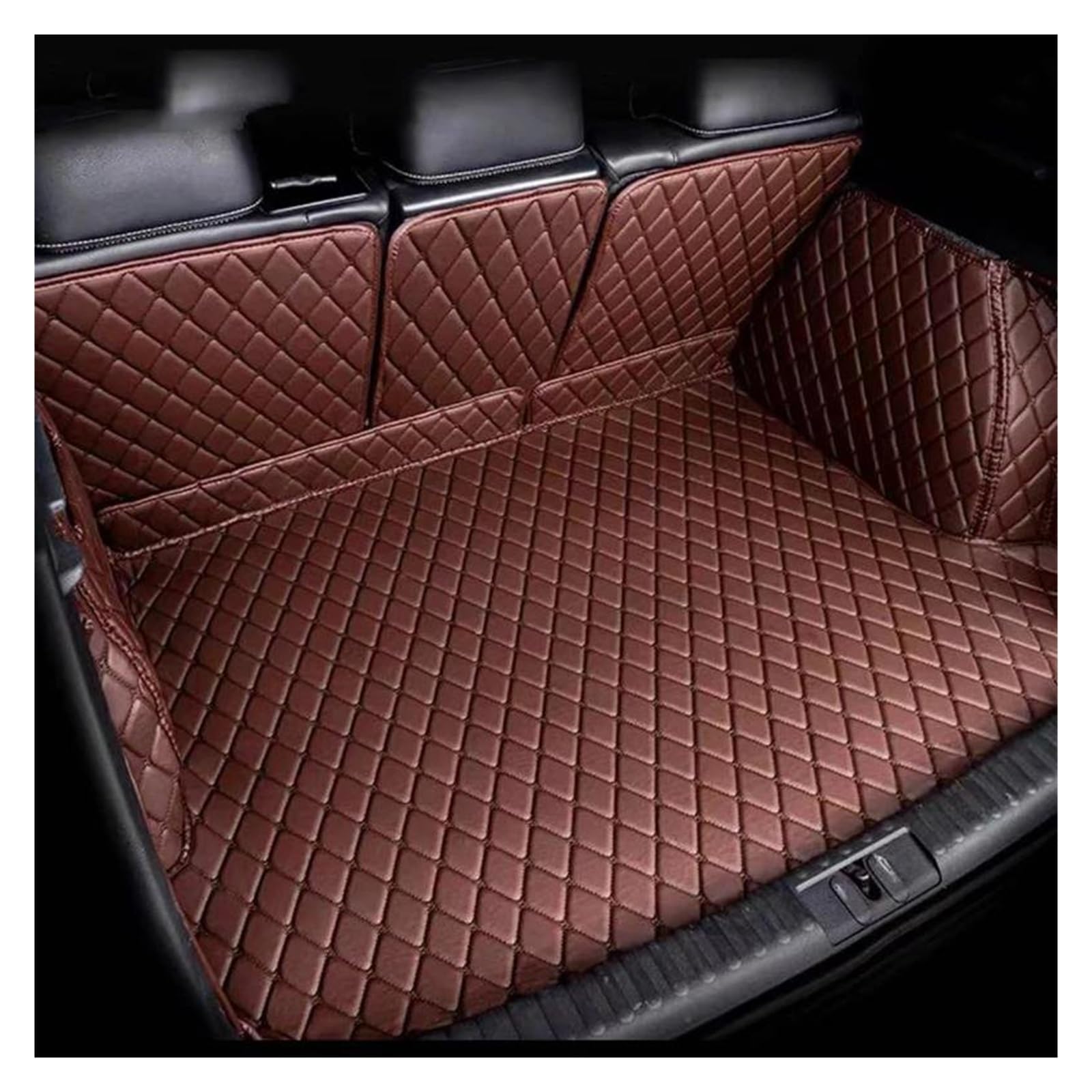 HYQOUKLR Auto-Gepäckmatte for CRV 2007 2008 2009 2010 2011 Fracht Liner Teppich Innenzubehör Autoinnenzubehör Koffermatte Auto-Gepäckmatte(Coffee Color Sigie All Inclusive) von HYQOUKLR