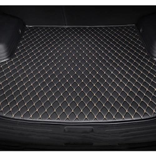 HYQOUKLR Auto-Gepäckmatte for X6 for E71 2008 2009 2010 2011 2012 2013 2014 Cargo Liner Teppich Innenausstattung Auto Gepäckraum Matte Auto Kofferraummatte(schwarz Beige) von HYQOUKLR