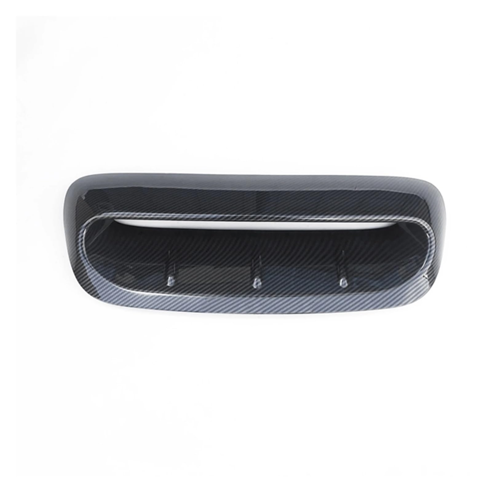 HYQOUKLR Auto-Motorhaube, Motorhaube, Lüftungsschlitze, Auslassabdeckung, kompatibel for Mini Cooper S R56 R55 R57 R58 R59 2007–2014, glänzendes Schwarz/Karbonfaser-Look(Carbon Fiber Pattern) von HYQOUKLR