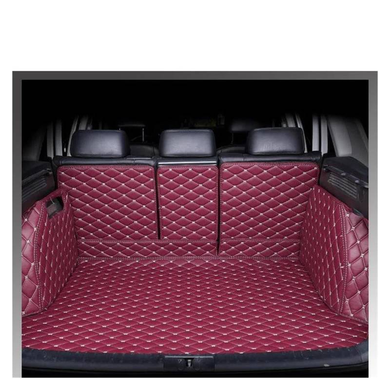 HYQOUKLR Kofferraummatten für CRV 2007 2008 2009 2010 2011 Cargo Liner Teppich Innenzubehör Kofferraummatte (Weinrot Sigie All Inclusive) von HYQOUKLR