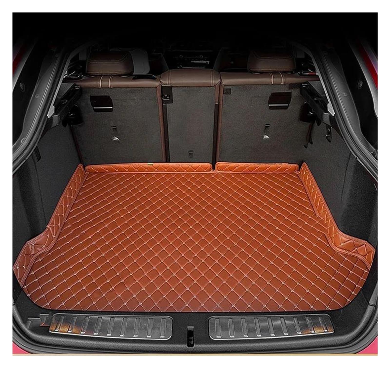 HYQOUKLR Kofferraummatten für Jaguar für XE 2015 2016 2017 2018 Cargo Liner Teppich Innenraum Antifouling Pads Zubehör Kofferraum Matte Auto Kofferraum Matte (Bruin) von HYQOUKLR