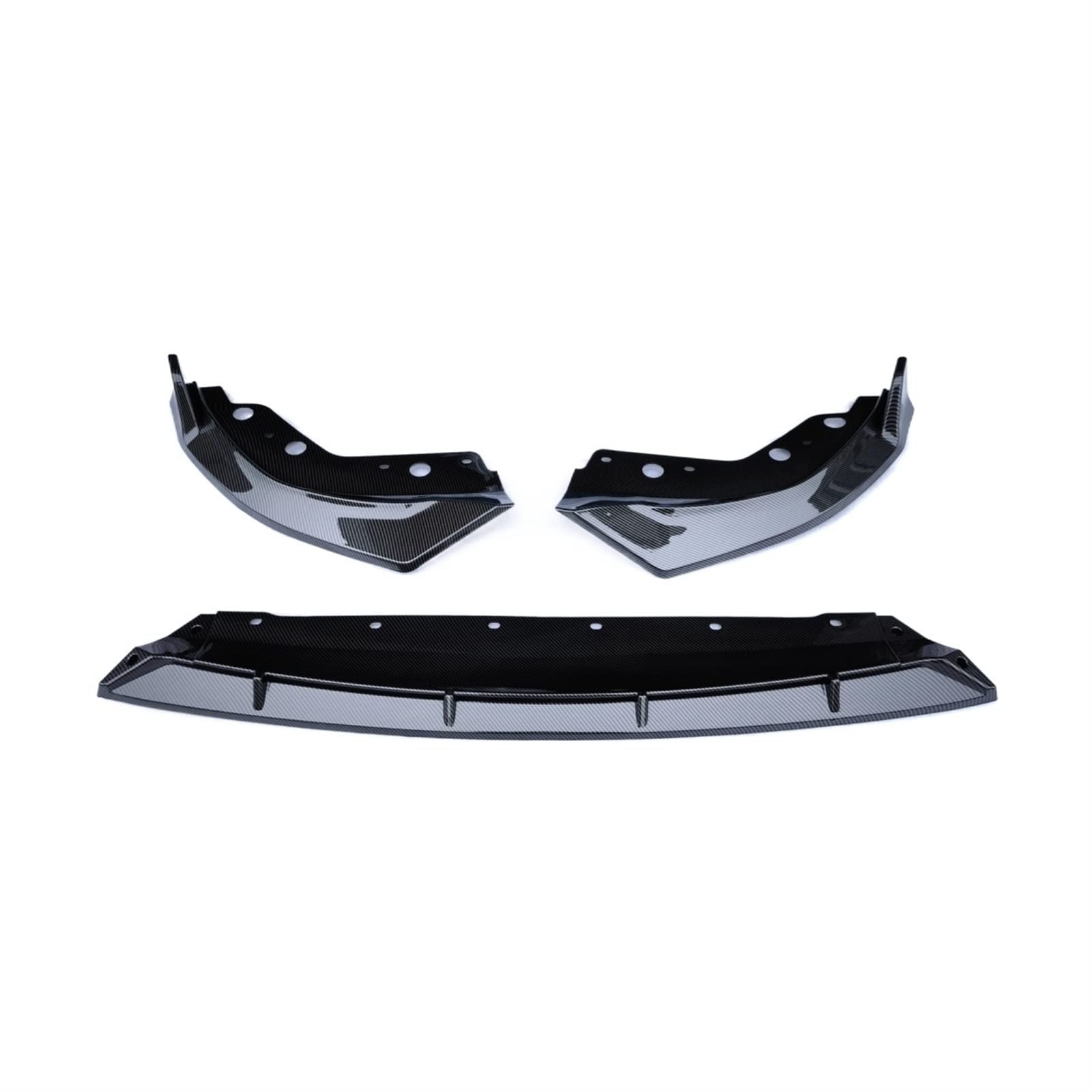 HYQOUKLR Kompatibel for BMW G20 G21 LCI 2022 2023 Frontstoßstange Lip Spoiler Splitter Lip Chin Autozubehör Tuning Protector Guard Covers Body Kit(Carbon Look) von HYQOUKLR