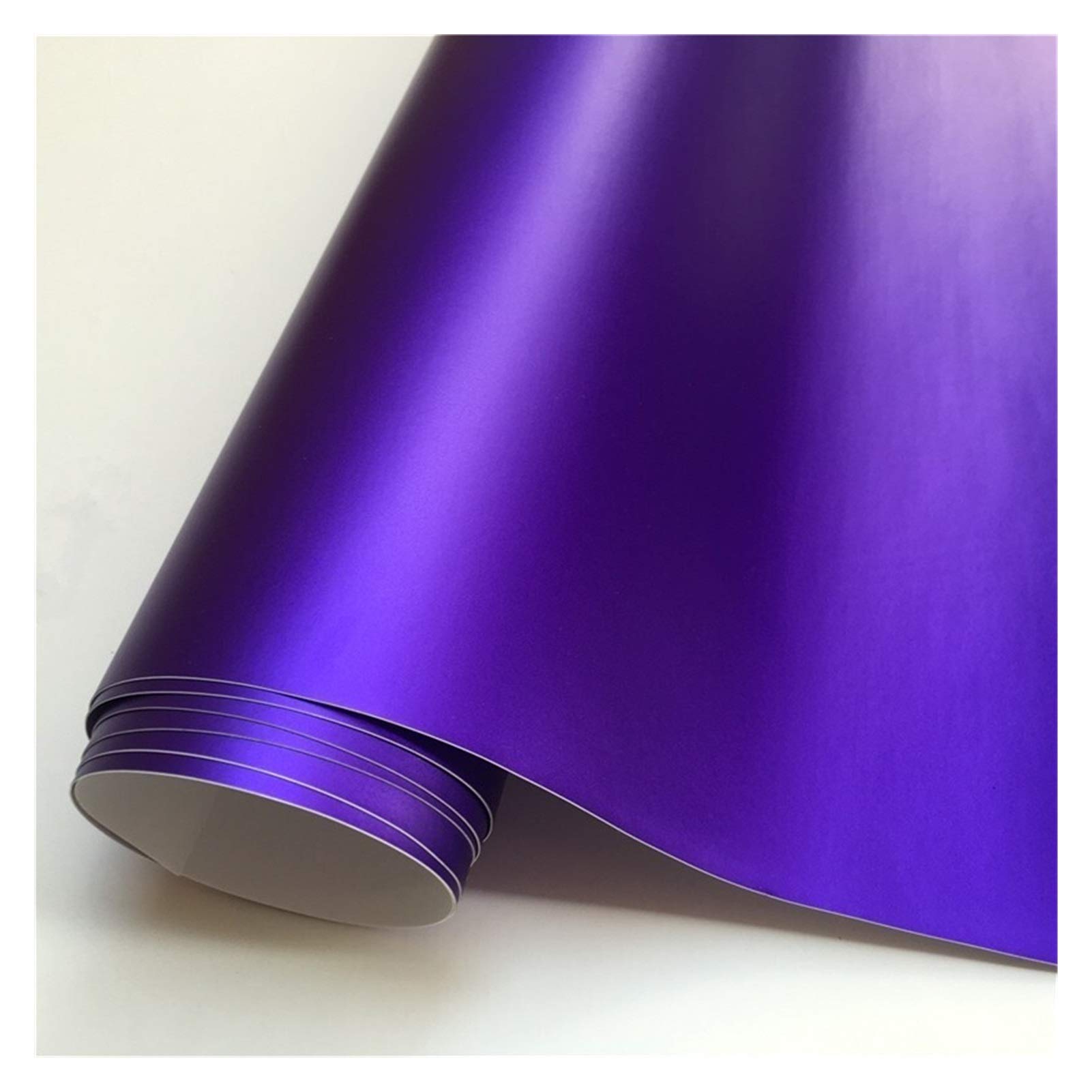 HYQOUKLR Selbstklebende Lackschutzfolie Vinyl, 14 Farbe Matt Satin Vinyl Film Aufkleber Aufkleber Blase Auto Verpackungsfolie(Purple,152X30 cm) von HYQOUKLR