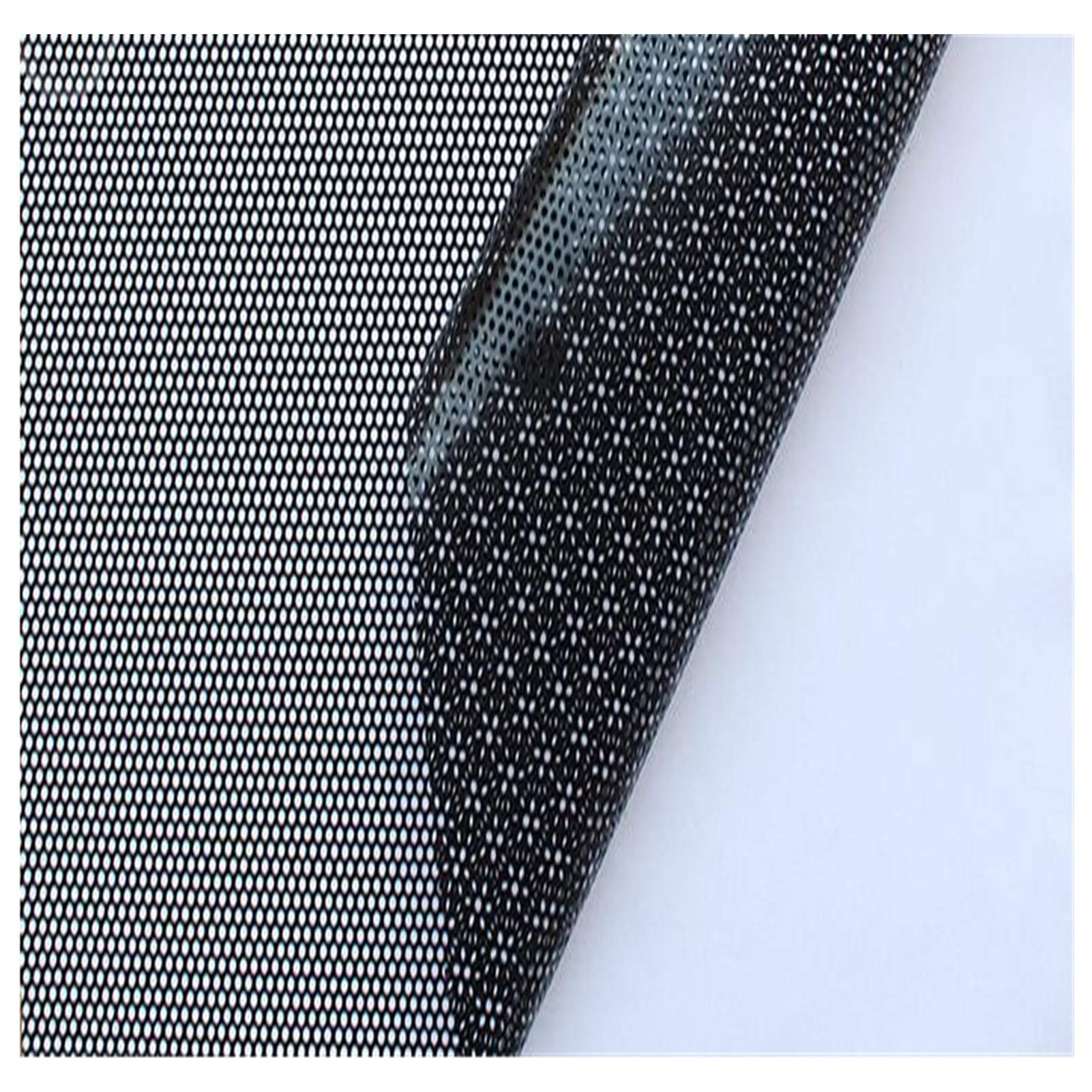 Selbstklebende Lackschutzfolie Vinyl, Auto Tönung Fenster Tönung Auto Wrap Film Aufkleber Motorrad Roller Aufkleber(Black mesh Film,50cmx107cm) von HYQOUKLR