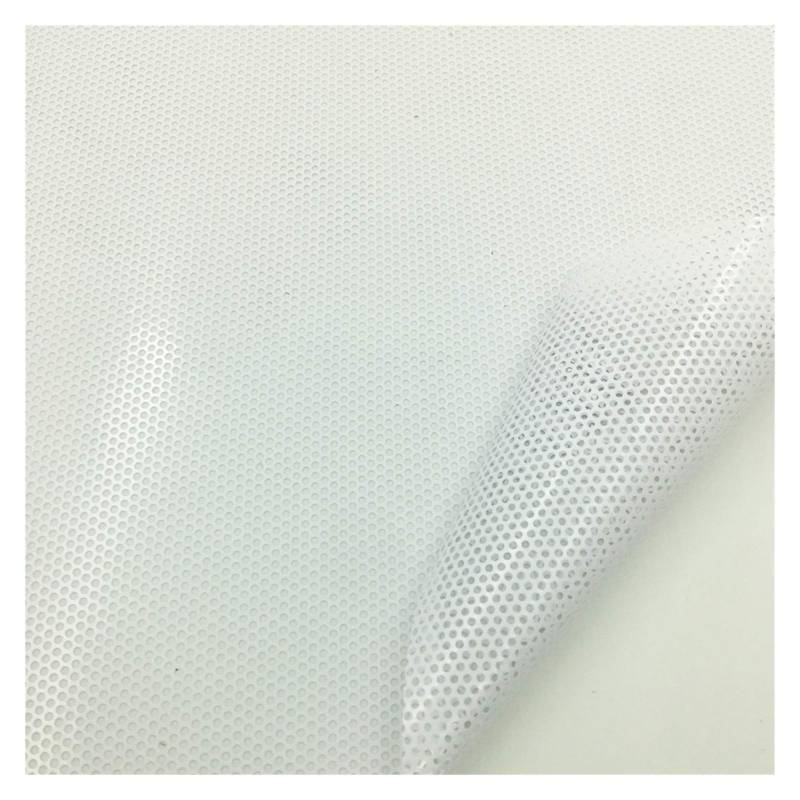 Selbstklebende Lackschutzfolie Vinyl, Auto Tönung Fenster Tönung Auto Wrap Film Aufkleber Motorrad Roller Aufkleber(White mesh Film,40cmx107cm) von HYQOUKLR