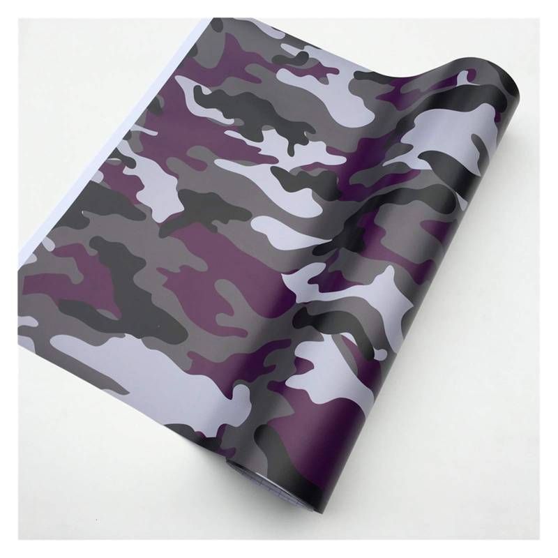 Selbstklebende Lackschutzfolie Vinyl, Vinyl Wrap Auto Aufkleber Roller Motorrad(Purple,152X50 CM) von HYQOUKLR