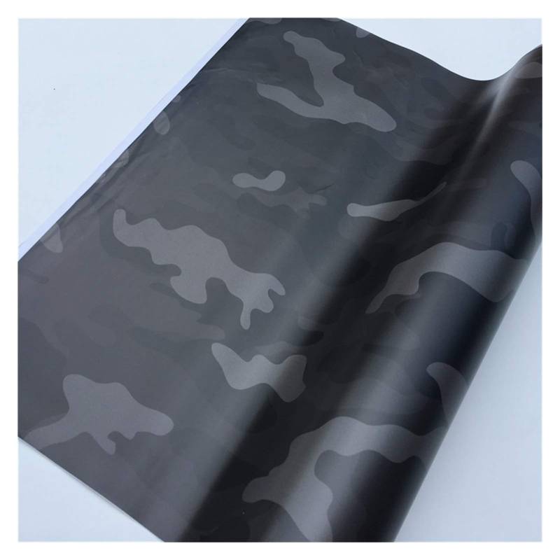 Selbstklebende Lackschutzfolie Vinyl, Vinyl Wrap Auto Aufkleber Roller Motorrad(Svart,152X40 cm) von HYQOUKLR