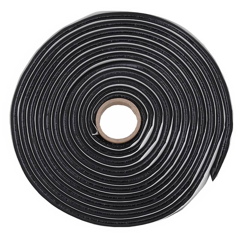 HYRYC Butylschnur 9.5mm x 4m Butylrundschnur Schwarz Butylrundschnur Klebeband zum Einkleben und Abdichten von Kfz Rücklichter Headlights Fenster Schachtdeckel(1 STK, 9.5mm) von HYRYC