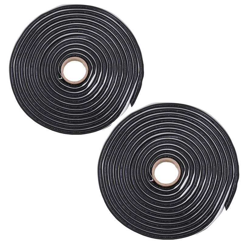 HYRYC Butylschnur 3mm x 8m Butylrundschnur Schwarz Butylrundschnur Klebeband zum Einkleben und Abdichten von Kfz Rücklichter Headlights Fenster Schachtdeckel 2STK(2 STK, 3mm) von HYRYC