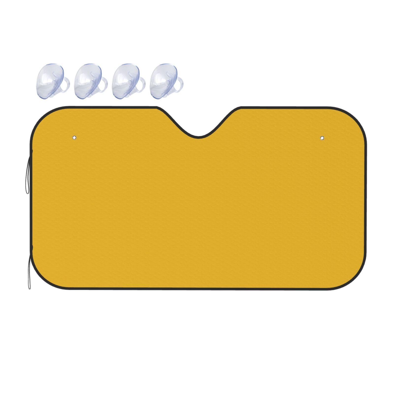 Sonnenschutz für Autofenster, UV-Schutz, passend für kleine Limousinen, Mini-SUVs und Schrägheck, klein, einfarbig, goldfarben von HYTTER