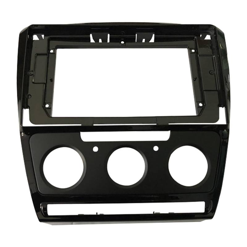 Car Radio Frame 2-Din-Auto-DVD-Rahmen, Audio-Einbauadapter, Armaturenbrettverkleidung, 10,1 Zoll, passend for Skoda Octavia 2007–2014, Doppel-Din-Radio-Player Car Panel Dashboard(Frame 2010-14-manual, von HYUDXH