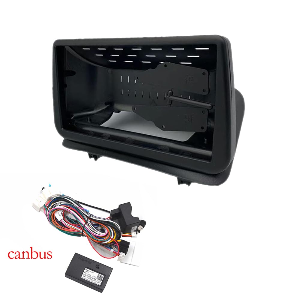 Car Radio Frame 9-Zoll-Auto-Facia-Doppel-Din-DVD-Rahmen, Audio-Fitting-Adapter, Armaturenbrett, passend for Renault Clio 3 Clio3 2006 2007– 2019. Auto 2 Din Car Panel Dashboard(Frame-canbus) von HYUDXH